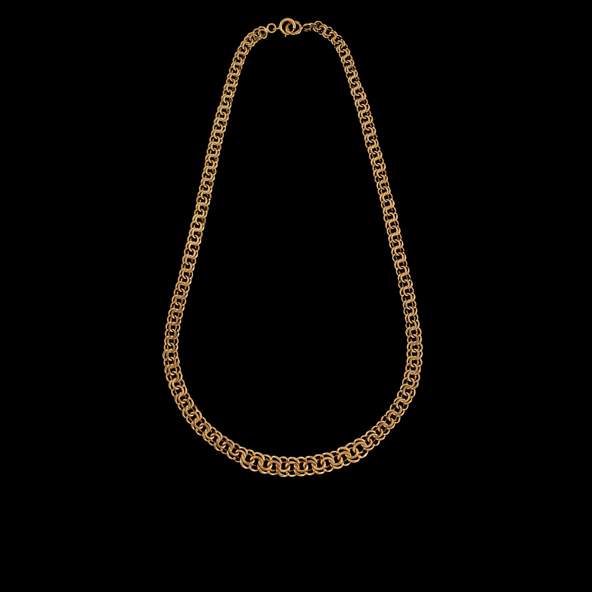 HALSLÄNK, 18K guld, Svedboms, Vetlanda, 1946. Vikt 26.0 g.