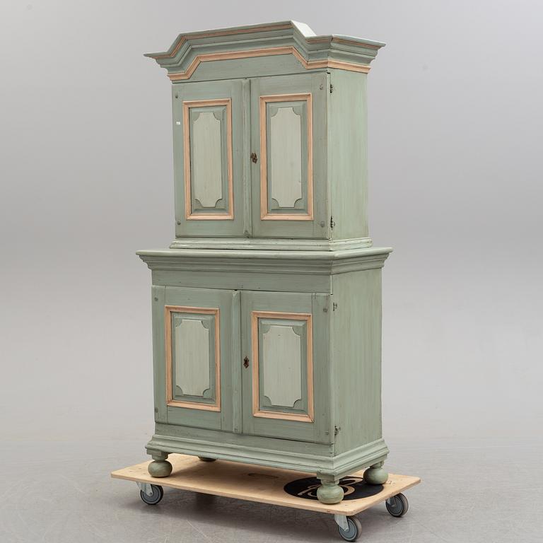 A 19th century painted cabinet.