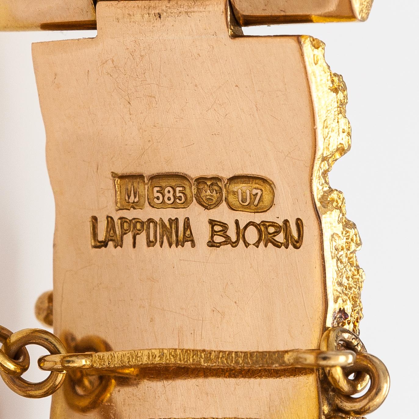 Björn Weckström, A 14K gold bracelet "Mystica". Lapponia 1973.
