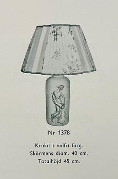 Bjerkås, a table lamp model "1387", Gothenburg, 1940s.