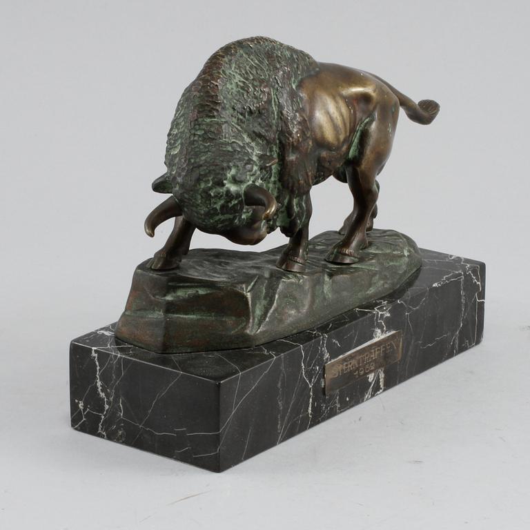 OTTO PROETZEL, skulpur, brons, signerad.
