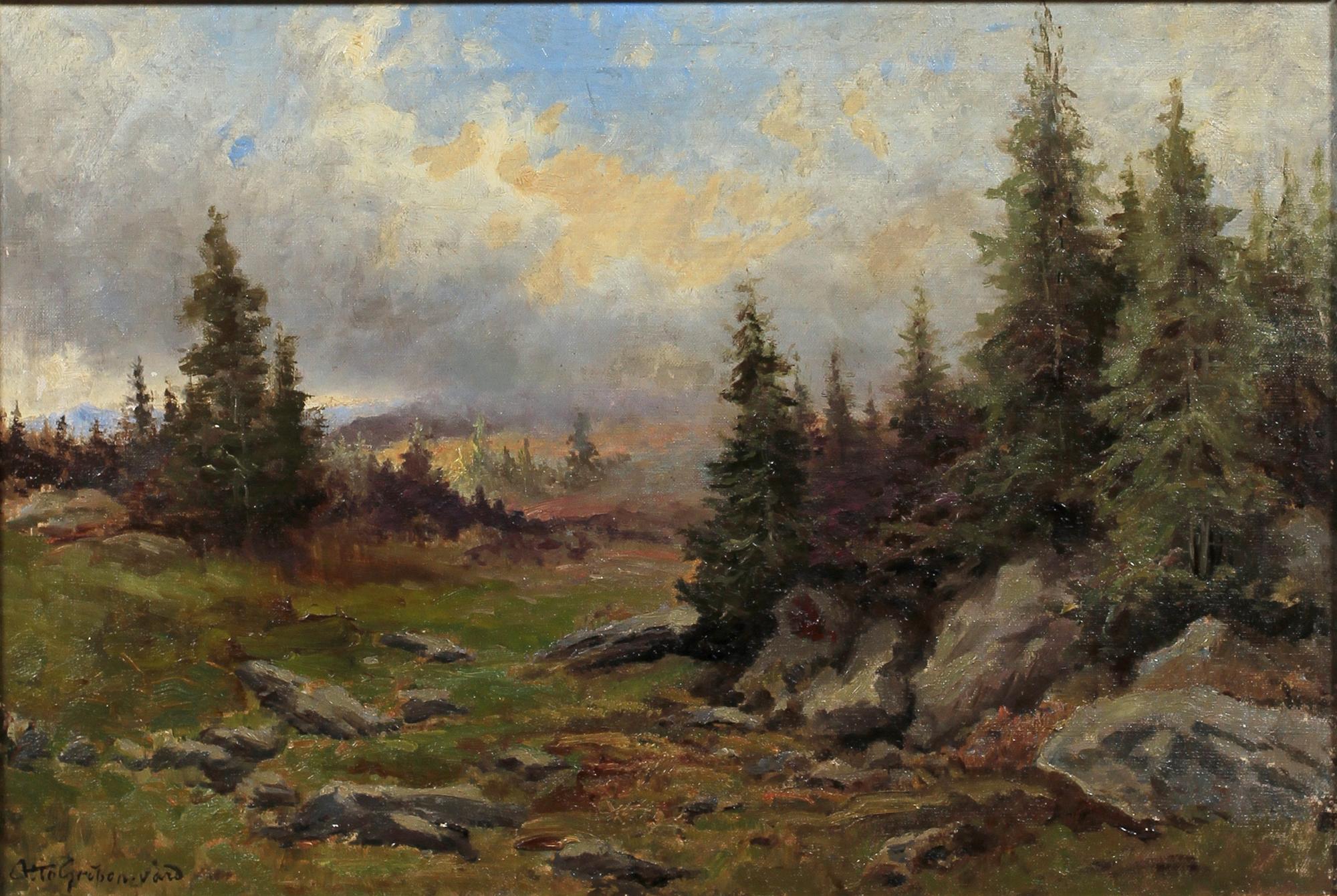OTTO GRIPENSVÄRD, olja på duk, sign.