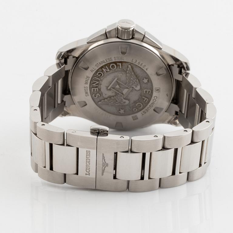 Longines, Conquest, wristwatch, chronograph, 41 mm.