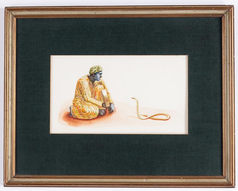 Kurt Jungstedt, watercolour, signed.