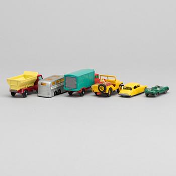 LESNEY MATCHBOX SERIES 6 st, bland annat D Type Jaguar RW 41A-1.