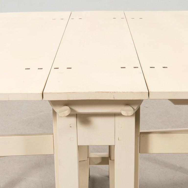 Drop-leaf table, "Bergslagen", from IKEA's 18th-century series, late 20th century.