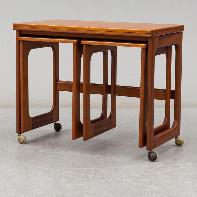 A three piece nest table by McIntosh, England.