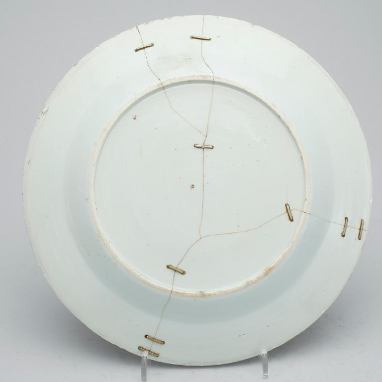 TALLRIKAR, 4 st, porslin, Kina, Qianlong (1736-35).