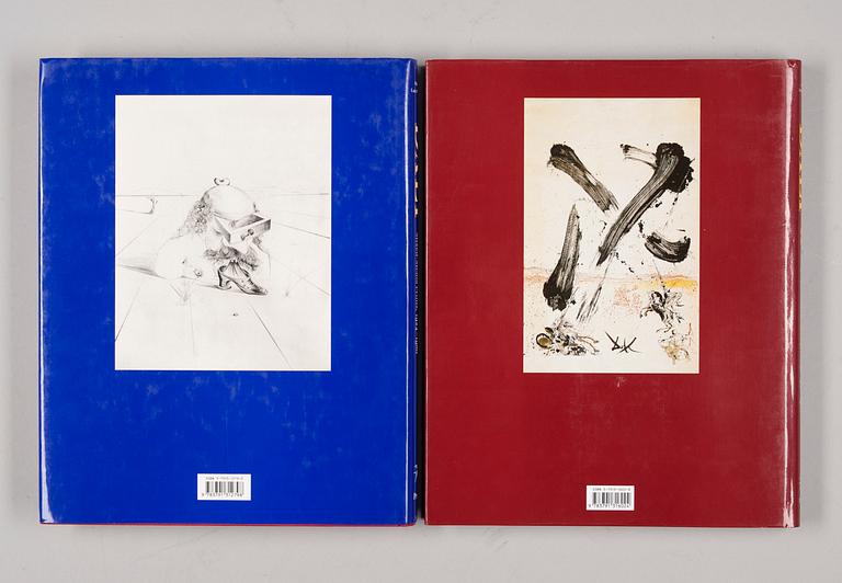 BÖCKER, 2 st, Salvador Dali, Catalogue Raisonne of Etchings and Mixed-Media prints och Catalogue Raisonne of Prints II.