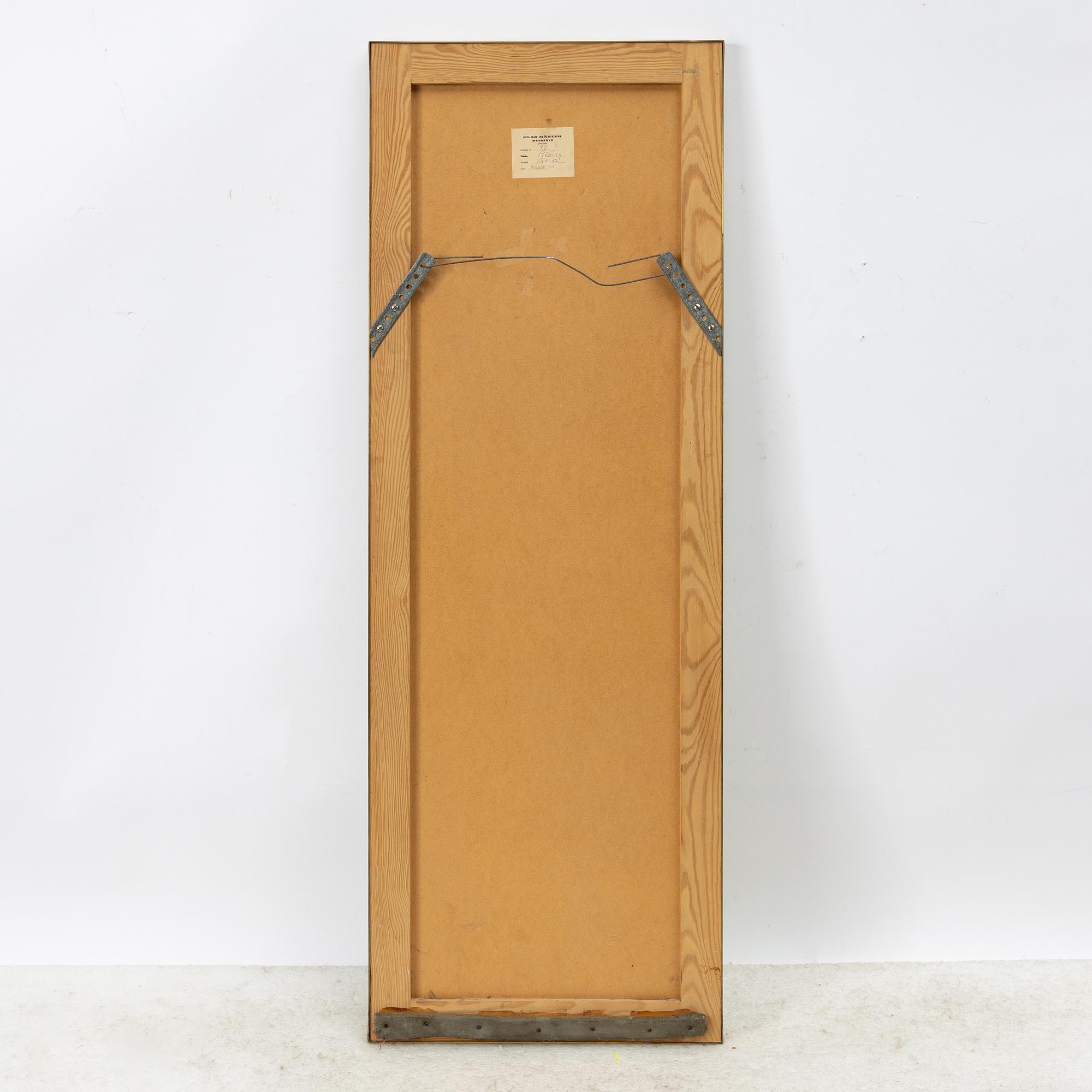 Spegel, mässing, Glasmäster, Markaryd.