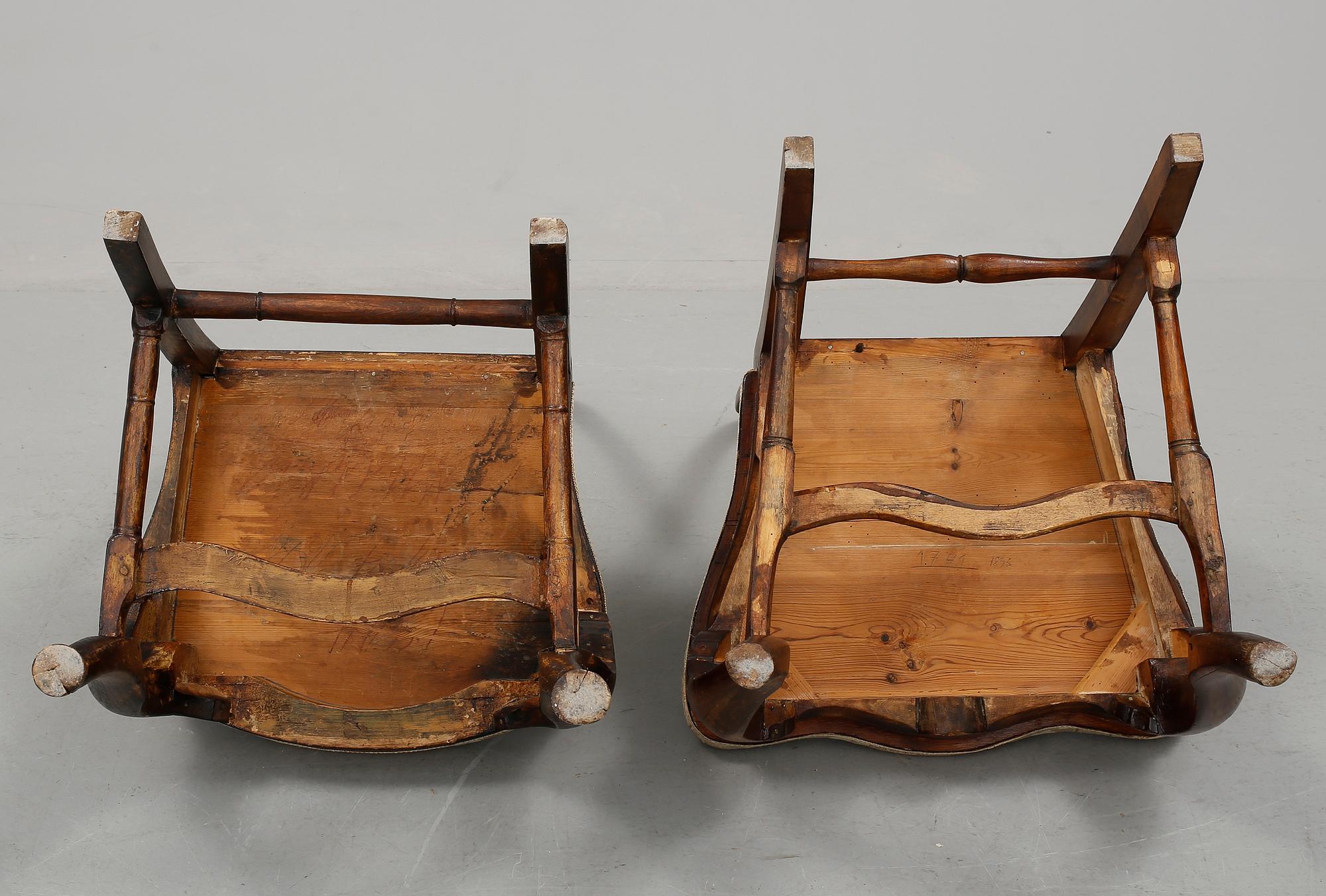 STOLAR, 2st, senbarock, 1700-tal.