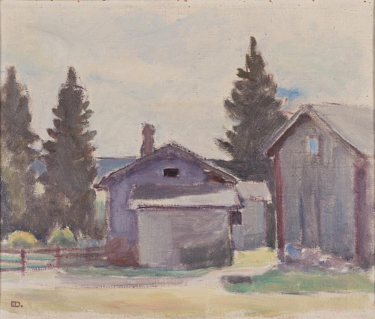 Emil Danielsson, olja på duk, signerad.