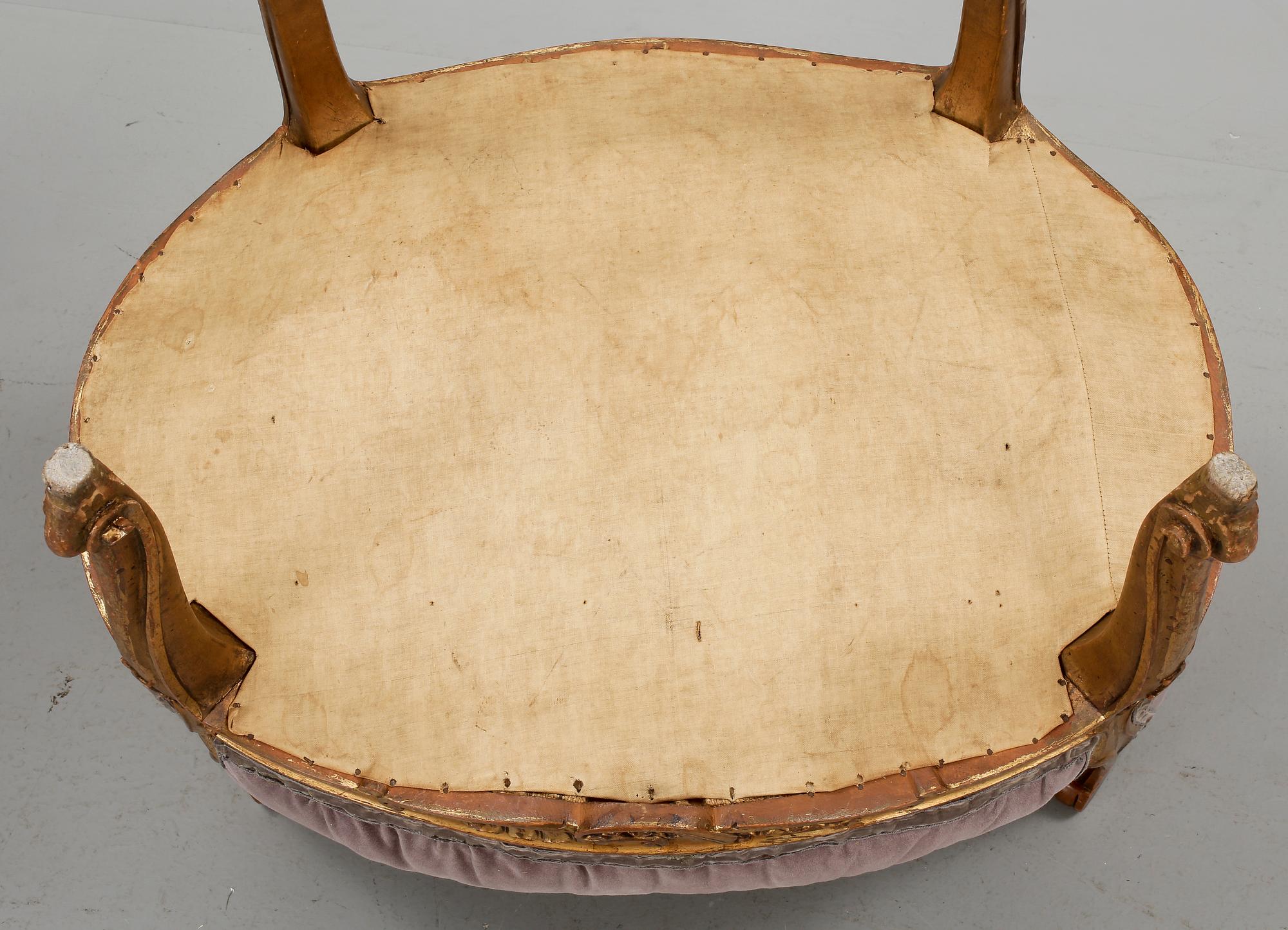 BERGERE, rokokostil, 1800-talets andra hälft.