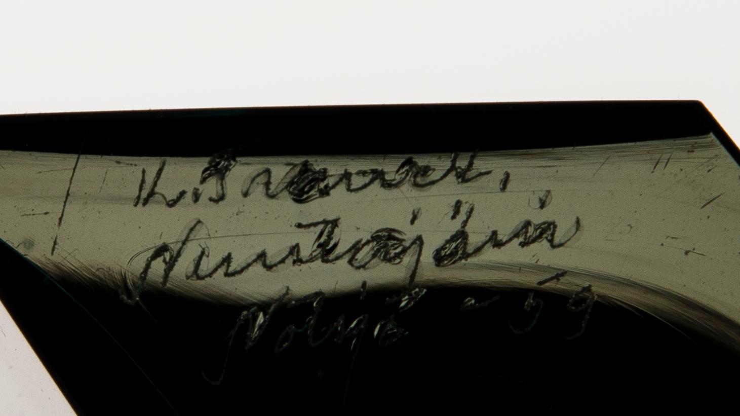 Kaj Franck, A set of six signed 'Prisma' vases.