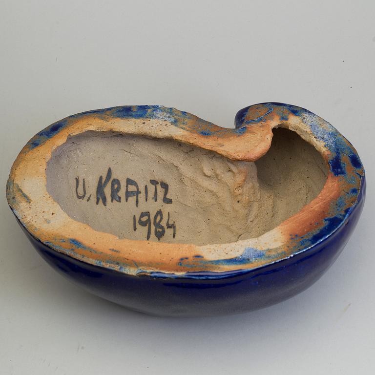 ULLA KRAITZ, Skulptur, stengods, signerad och daterad 1984.