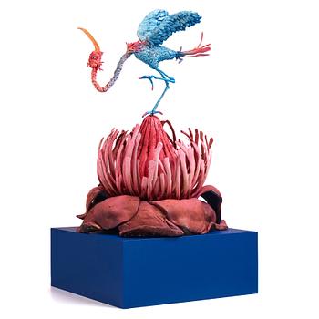 Nathalie Djurberg & Hans Berg, "One Last Trip to the Underworld (Strawberry Red and Blue)".