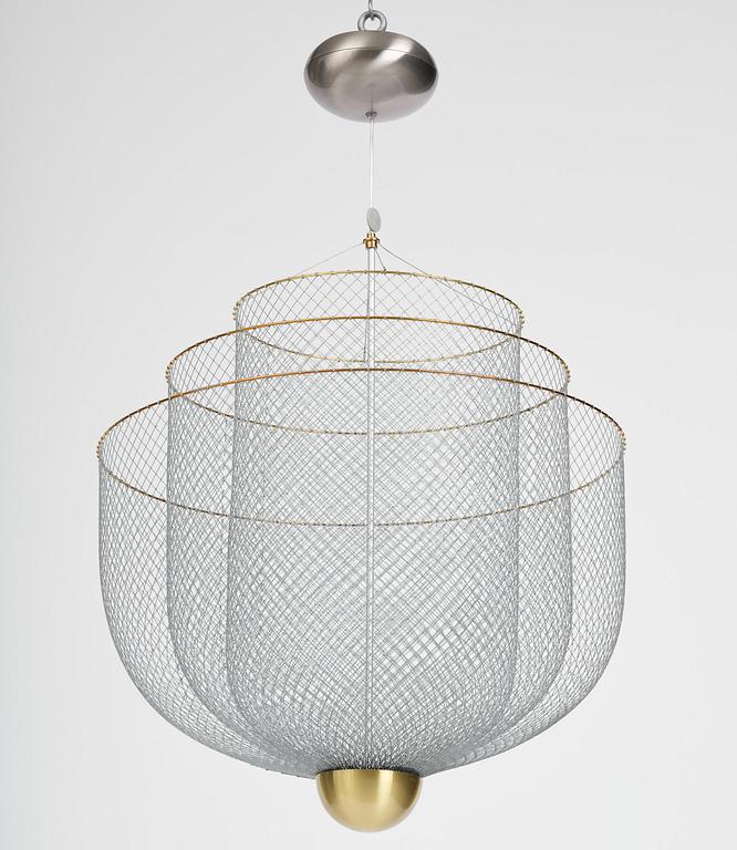Rick Tegelaar, a "Meshmatics" ceiling lamp, Moooi, Netherlands, post 2016.