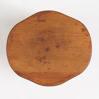 David Rosén, a pine "Berga" stool, Nordiska Kompaniet, Sweden 1930-40's.