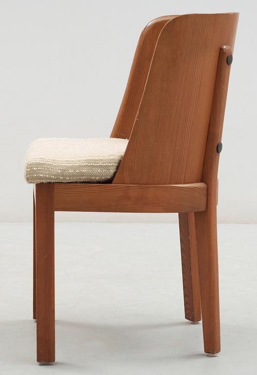 An Axel-Einar Hjorth stained pine armchair, 'Lovö', Nordiska Kompaniet, 1930's.