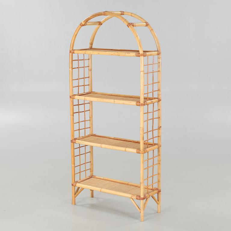 A rattan shelf, second half of the 20th century.