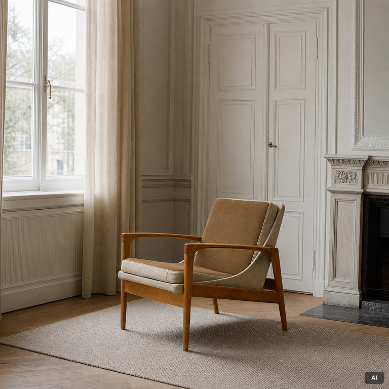 Ib Kofod-Larsen, an armchair, Trensum, 1950s/60s.