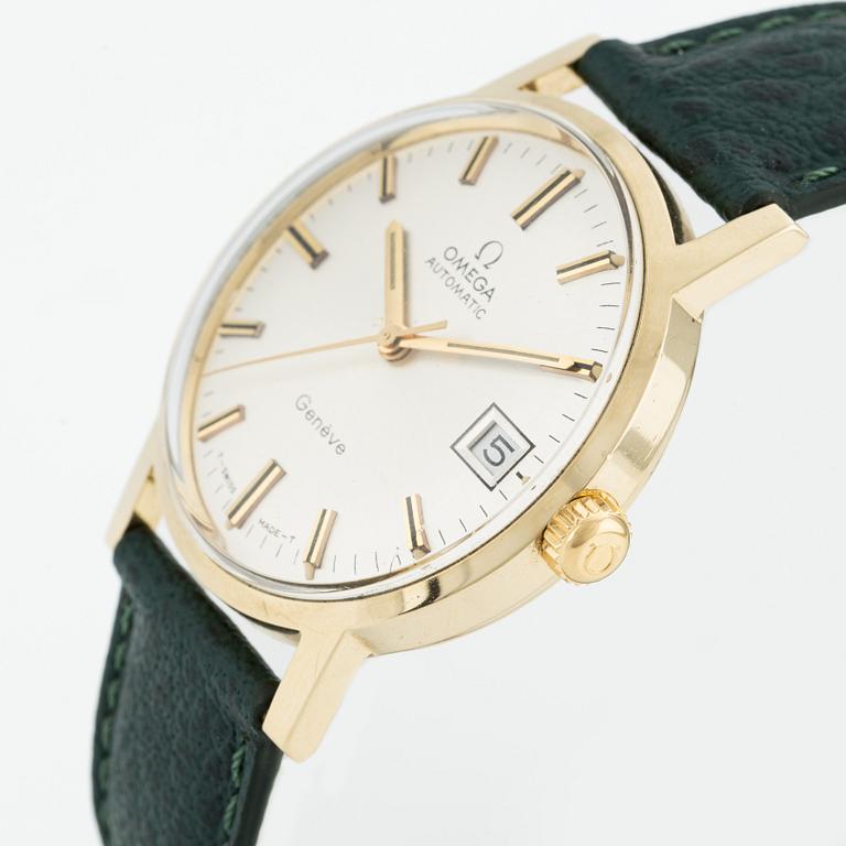 Omega, Genève, wristwatch, 34.5 mm.