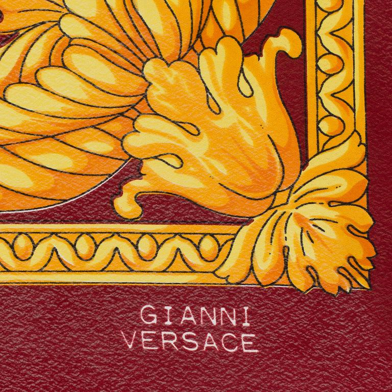 SCARVES, 4 st, silke, Gianni Versace, Cartier, YSL.