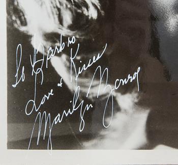 FOTOGRAFI MED MARILYN MONROE, Poststämplat New York 1959.