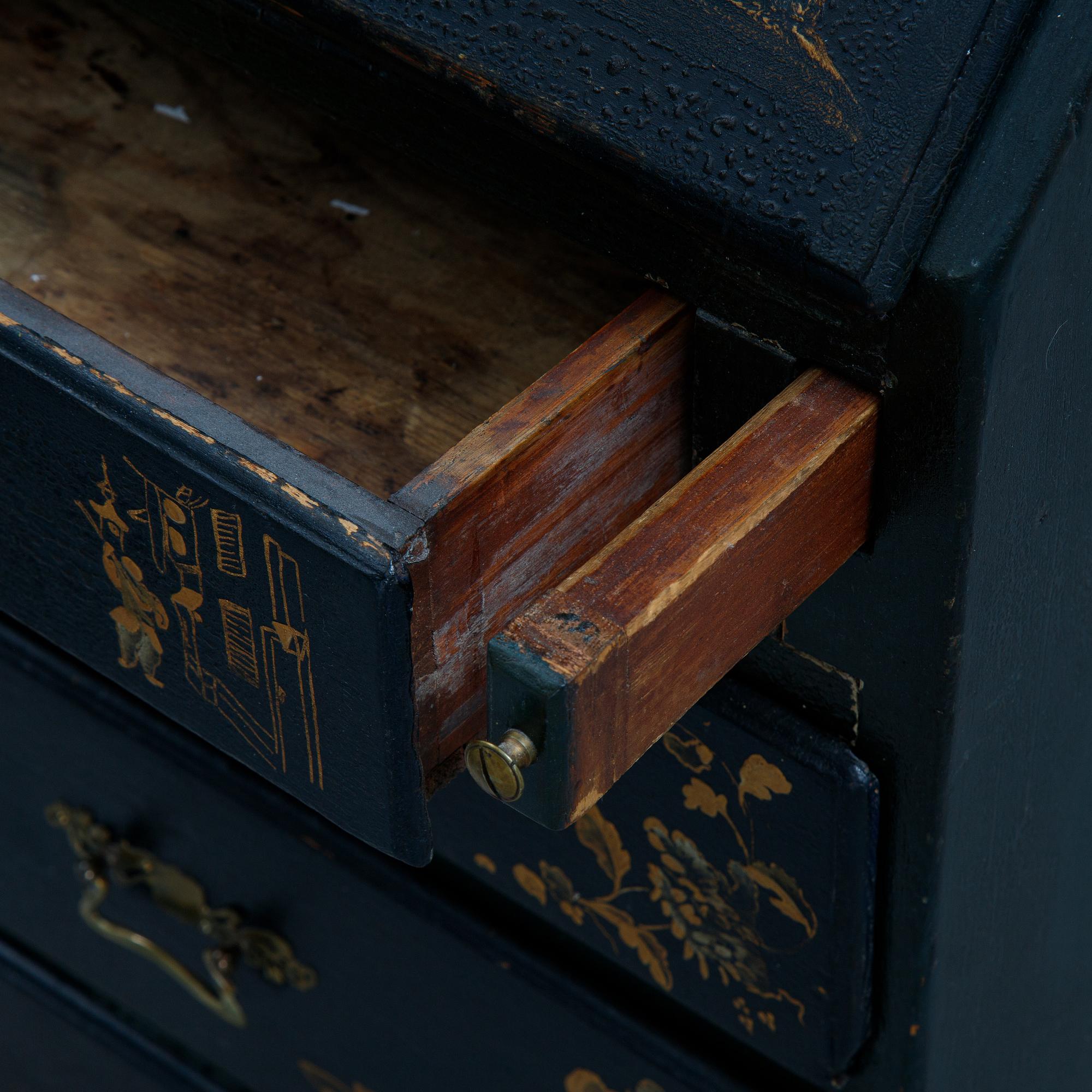 A painted 18th Century cabinet.