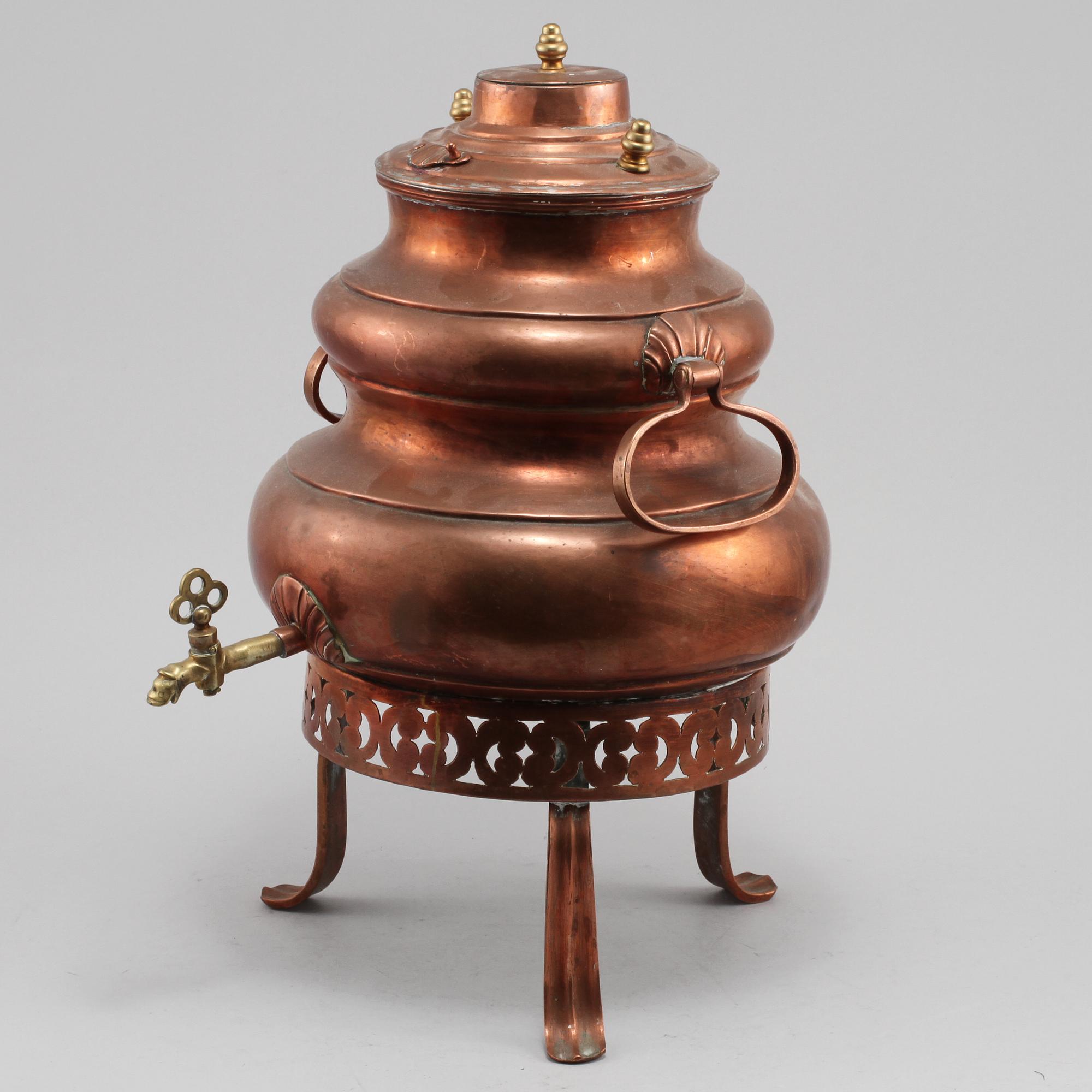 SAMOVAR, koppar, 1800-tal.