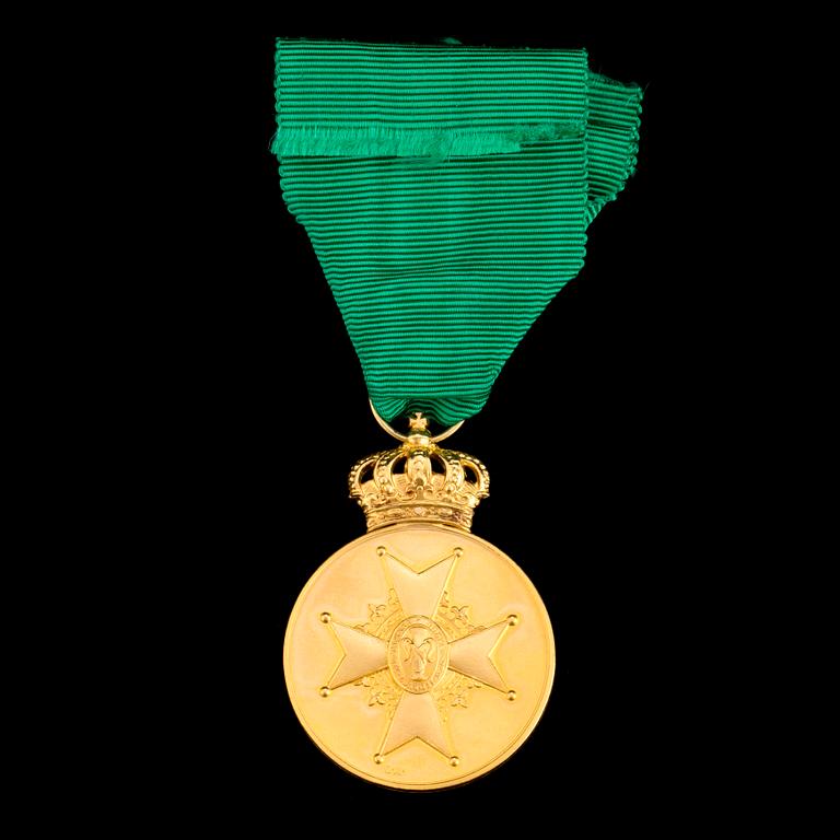 The Swedish VASA MEDAL, 18ct/23ct gold, 1974.