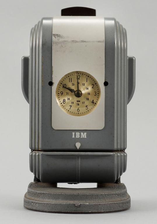 STÄMPELKLOCKA, IBM, art deco, USA, 1940-tal.