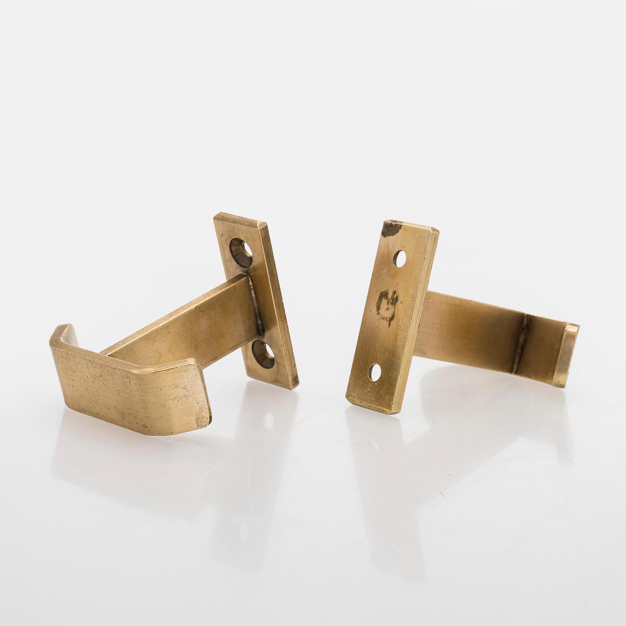 A set of 19 coat hooks, 1960s/70s.