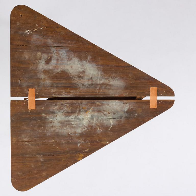 A faux-bois rococo cards table 'à l´hombre', Sweden, later part 18th century.