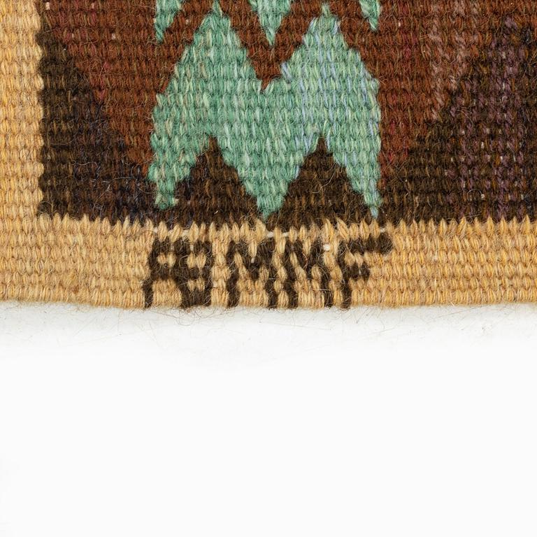 Märta Måås-Fjetterström, a textile, "Täppan", tapestry weave, ca 109 x 53 cm, signed AB MMF.