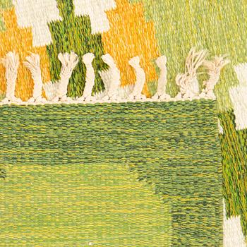 Ingegerd Silow, flat weave rug signed approximately 232x169 cm.