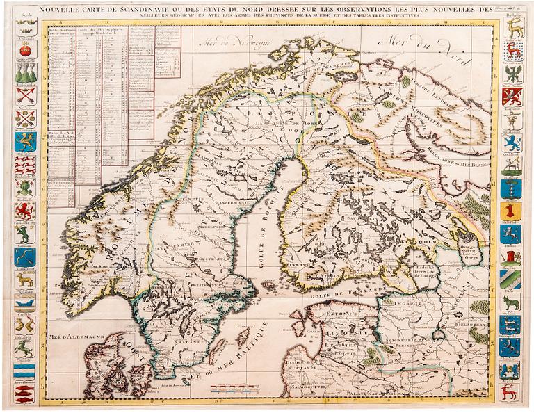 A MAP OF SCANDINAVIA.