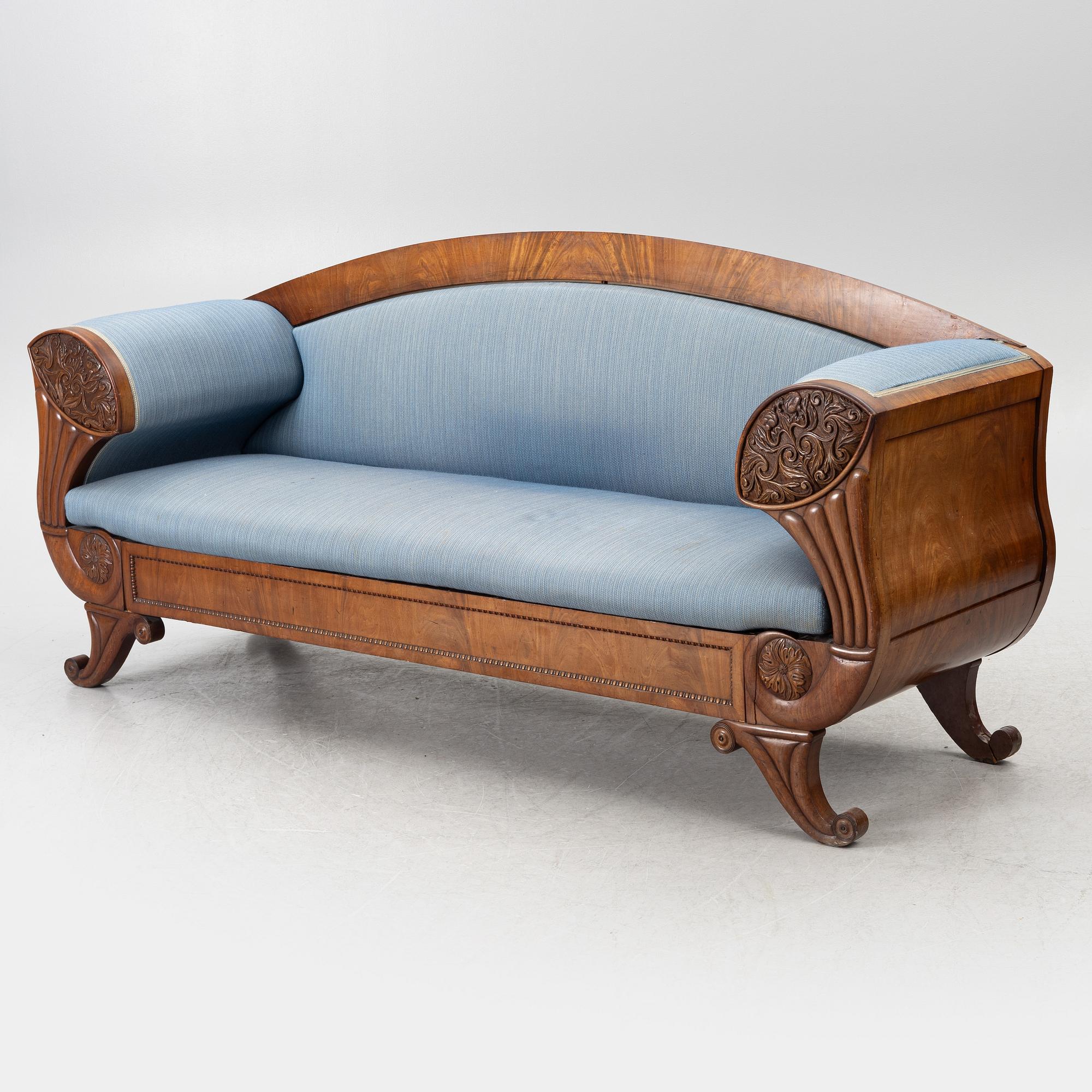 Soffa, 1800-talets första hälft. Empire.