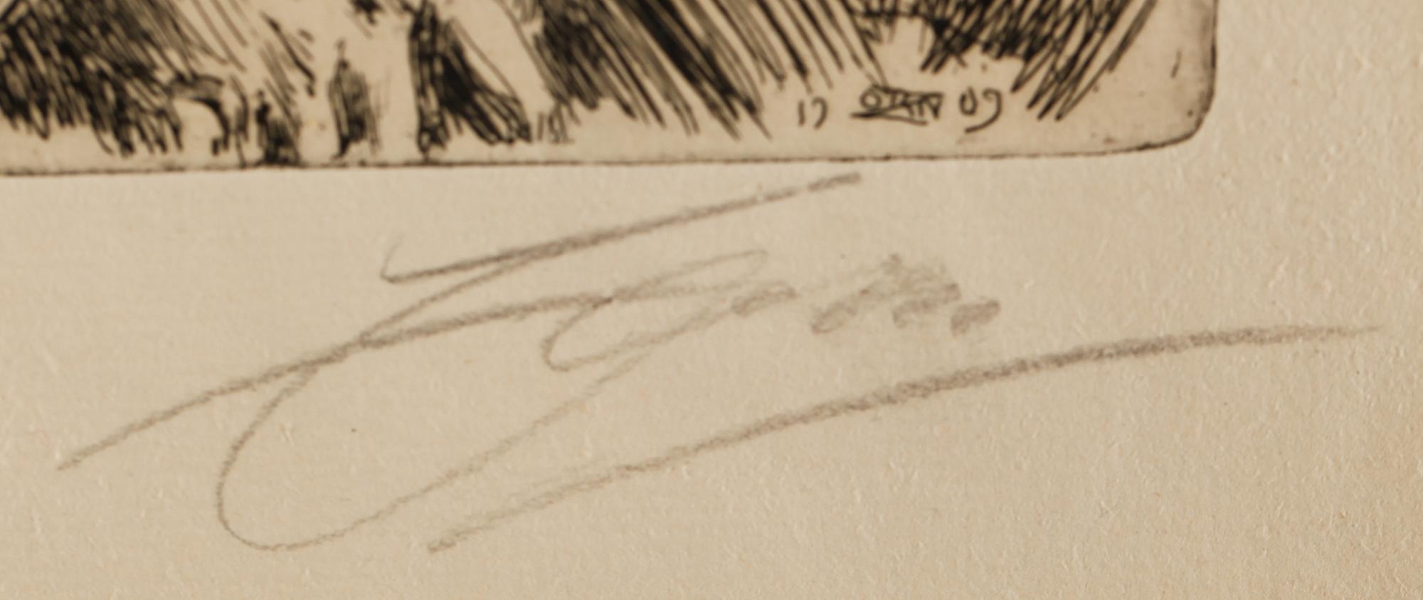 ANDERS ZORN, etsning, signerad.
