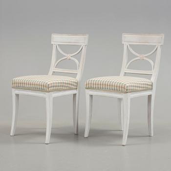 STOLAR, ett par, sk. Bellmanstolar, 1800/1900-tal.