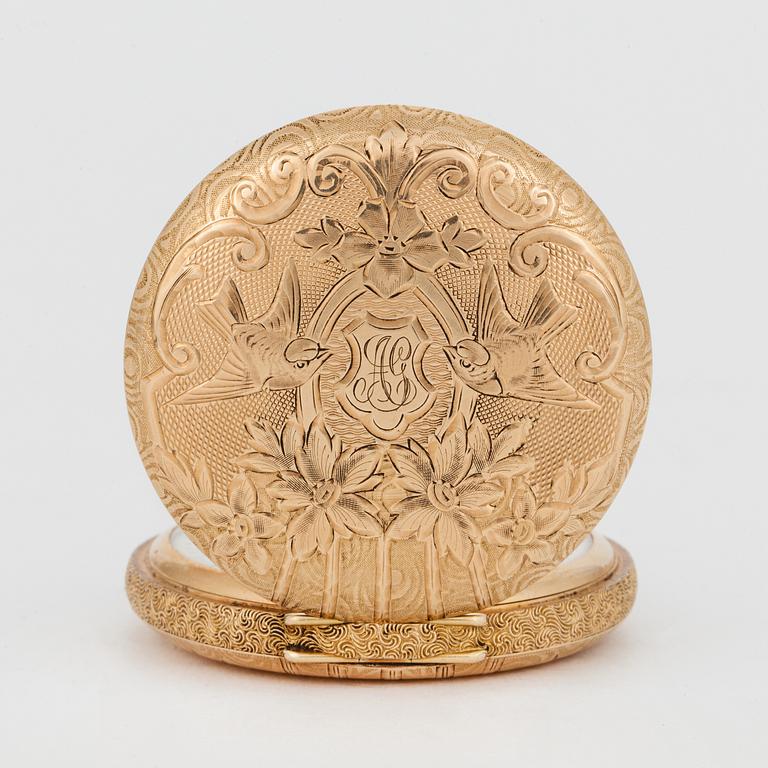 WALTHAM, pocketwatch, 45,5 mm, hunting case,