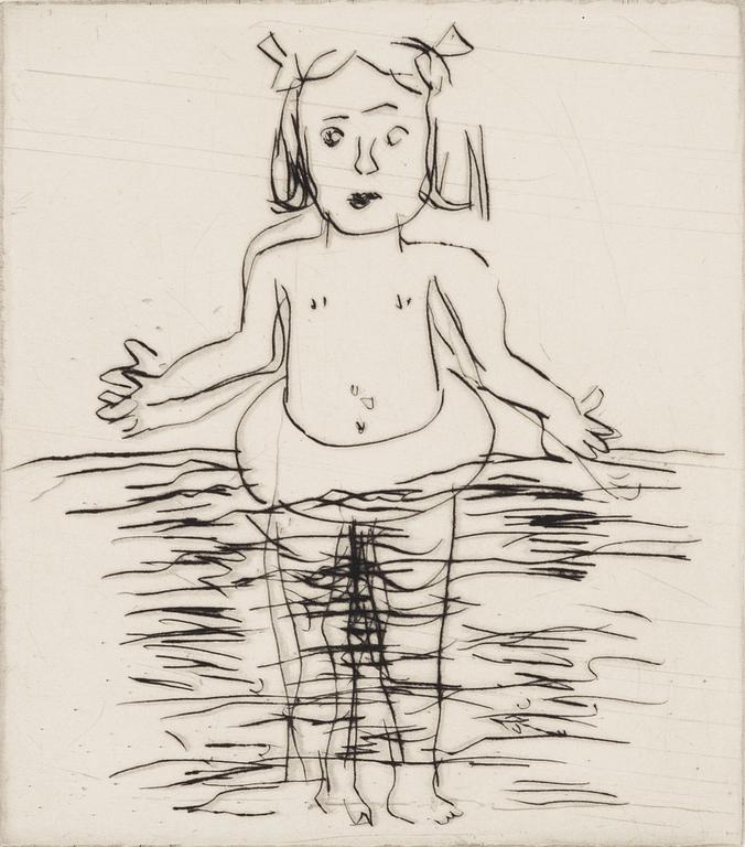 Lena Cronqvist, "Badande flicka".