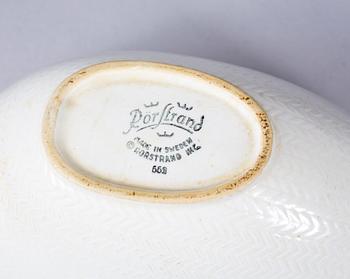 SERVISDELAR, 11 delar, flintgods, "Blå Eld", Hertha Bengtsson, Rörstrand, 1965-66.