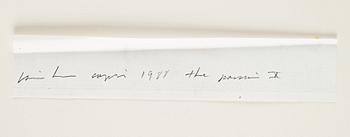 JAMES BROWN, drawing signed and dated 1988 on verso.