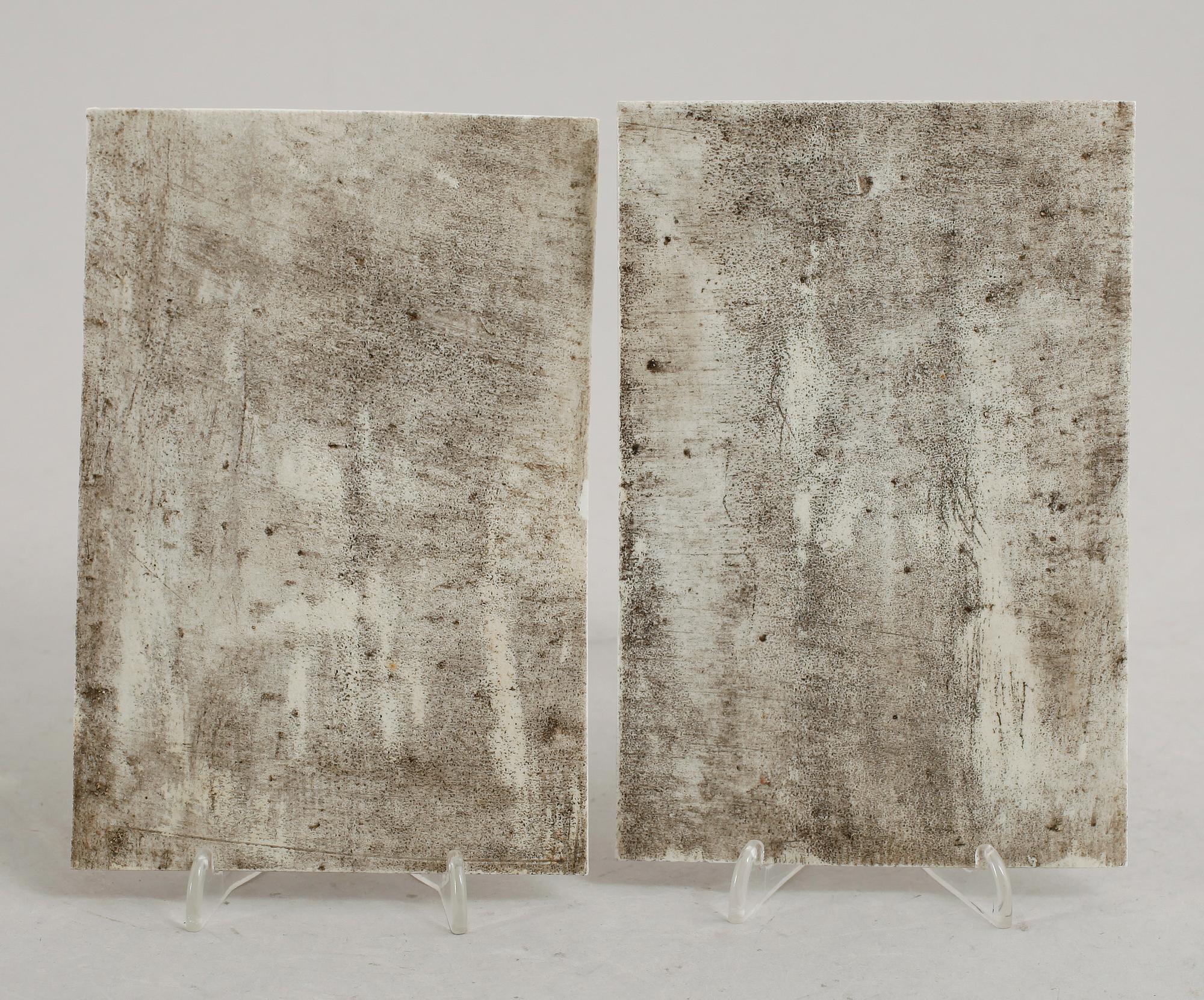 PORSLINSPLATTOR, 1 par, Kina, 1900-tal.