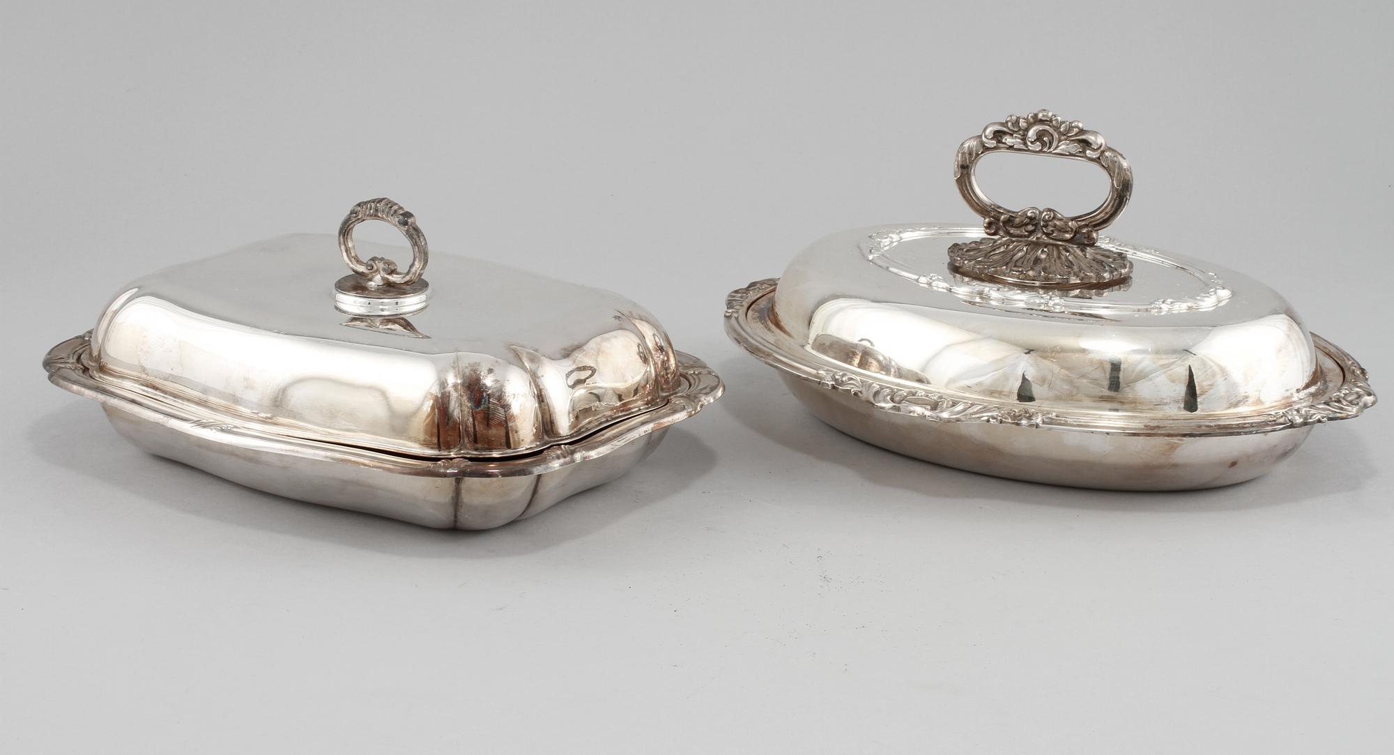KAROTTER, 2 st, pläter, omkring 1900-talets mitt.