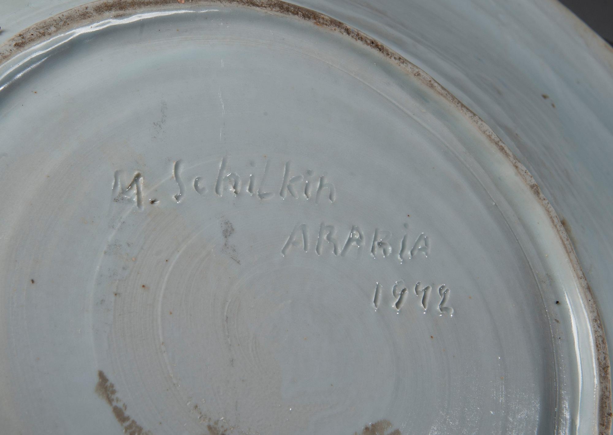 Michael Schilkin, A CERAMIC DISH.