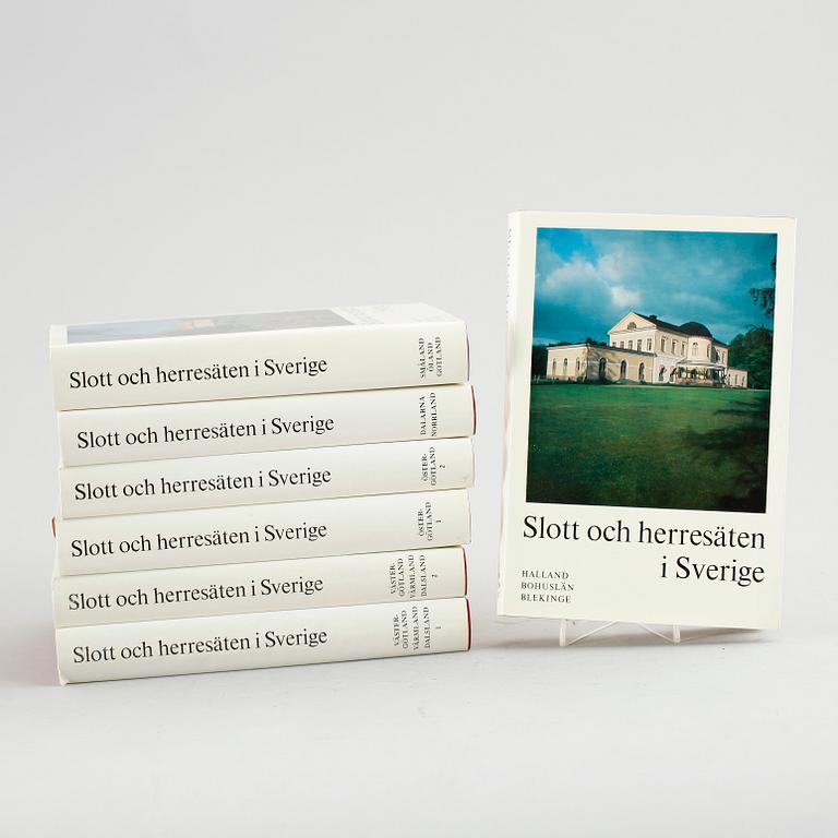 BÖCKER, 7 vol, Svenska Slott och Herresäten, Allhems 1968/1969/1971.