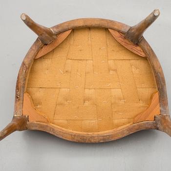 KARMSTOLAR, ett par, svensk rokoko, sent 1700-tal.