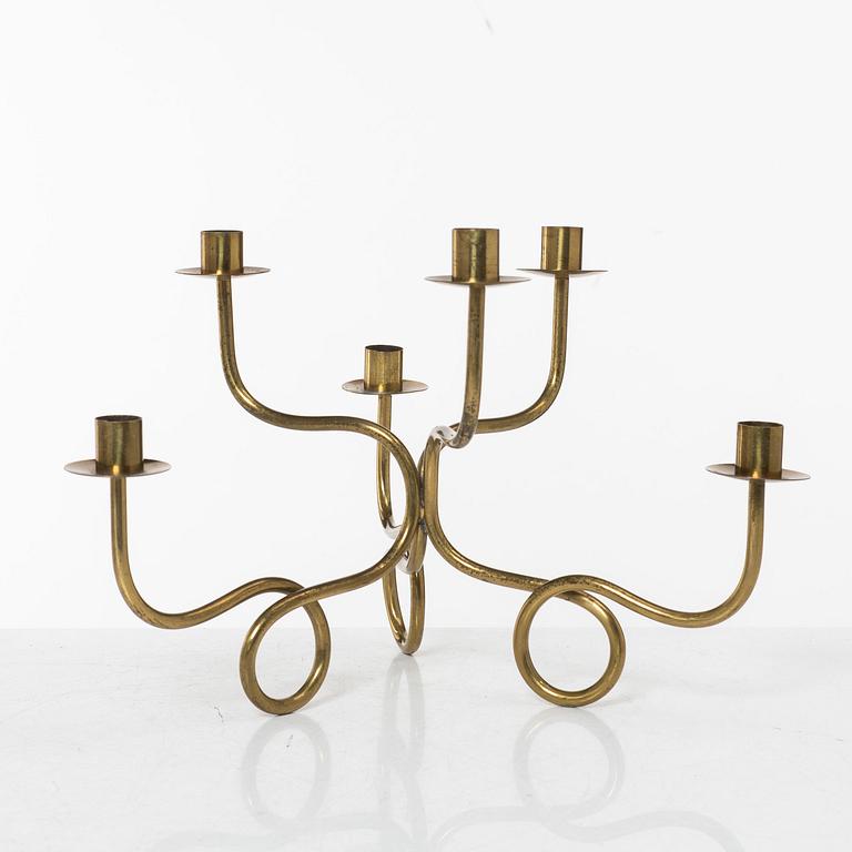 Josef Frank, Candle holder, brass, Company Svenskt Tenn, designed in 1934.